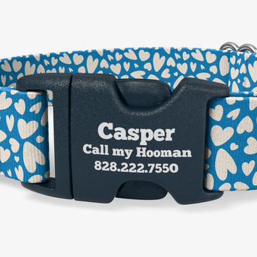closeup of buckle personalization
